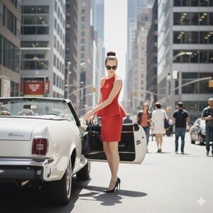 Michael Kors Red Sleeveless Dress